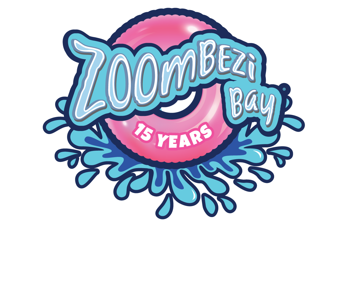Zoombezi Bay 15 years of Fun, with the text 'Splash Bash'
